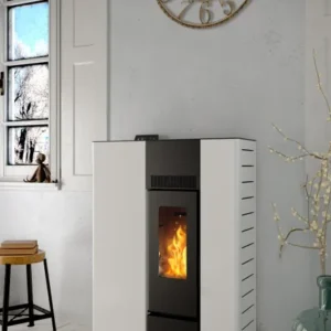 Stufa a pellet canalizzata Palmas 10.3 kW bianco