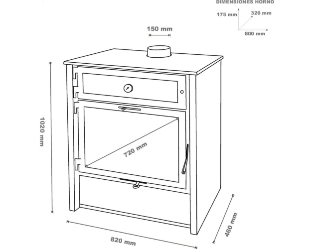 Forno a legna modello Zeux 810 - immagine 2